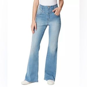 Light Blue High-Rise Flared Women’s Jeans